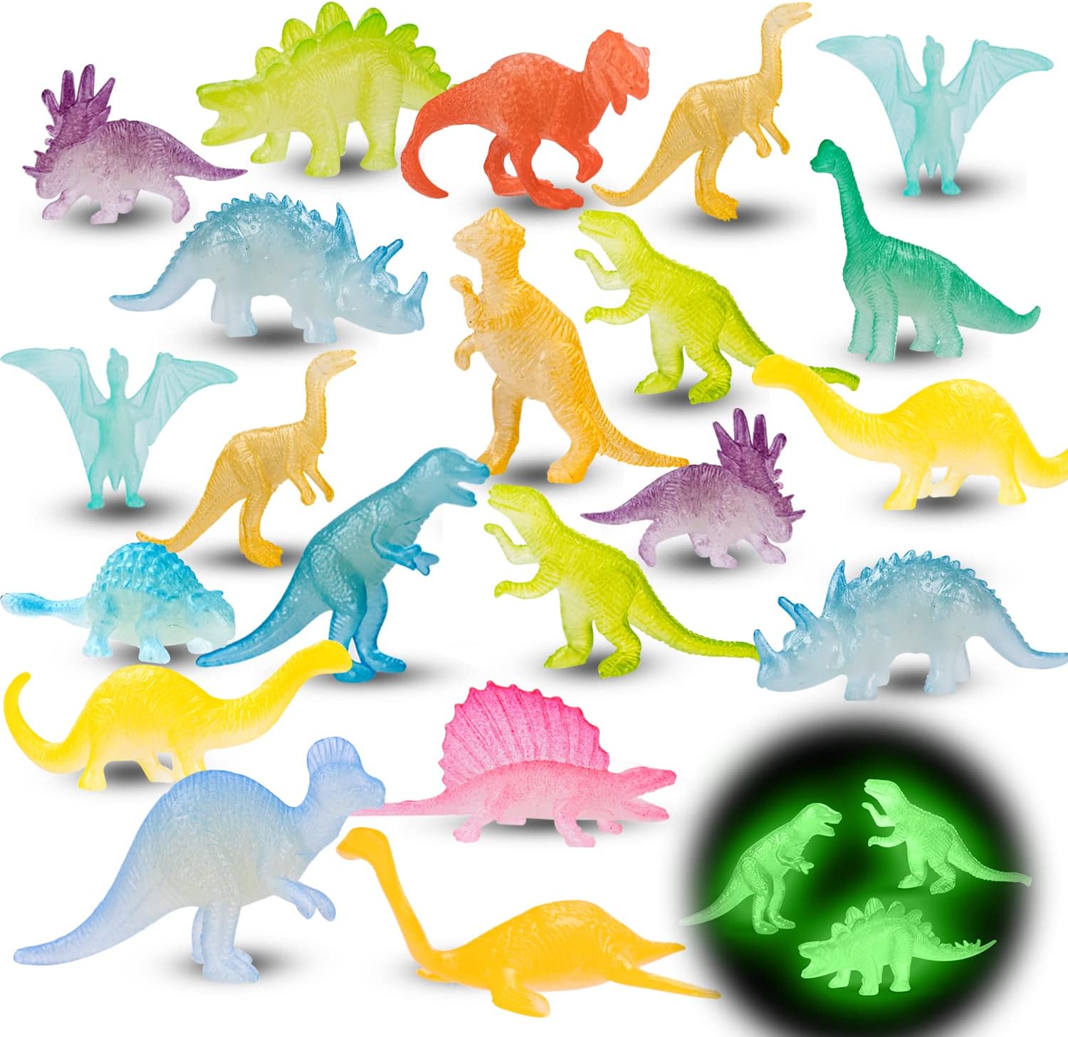 Dinosaur Glow-in-the-Dark Figurines (48)