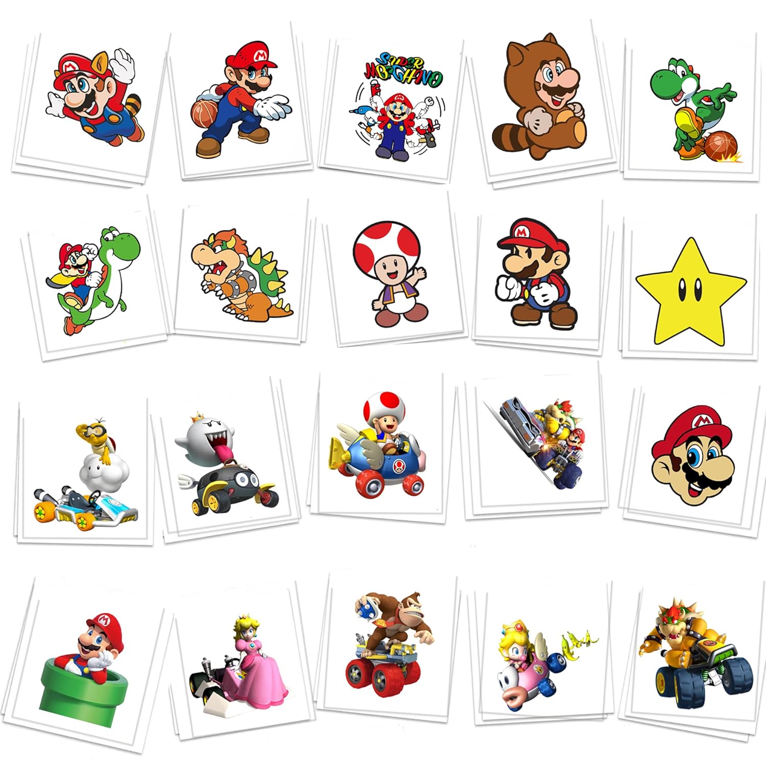 Super Mario Bros. Temporary Tattoos (60)
